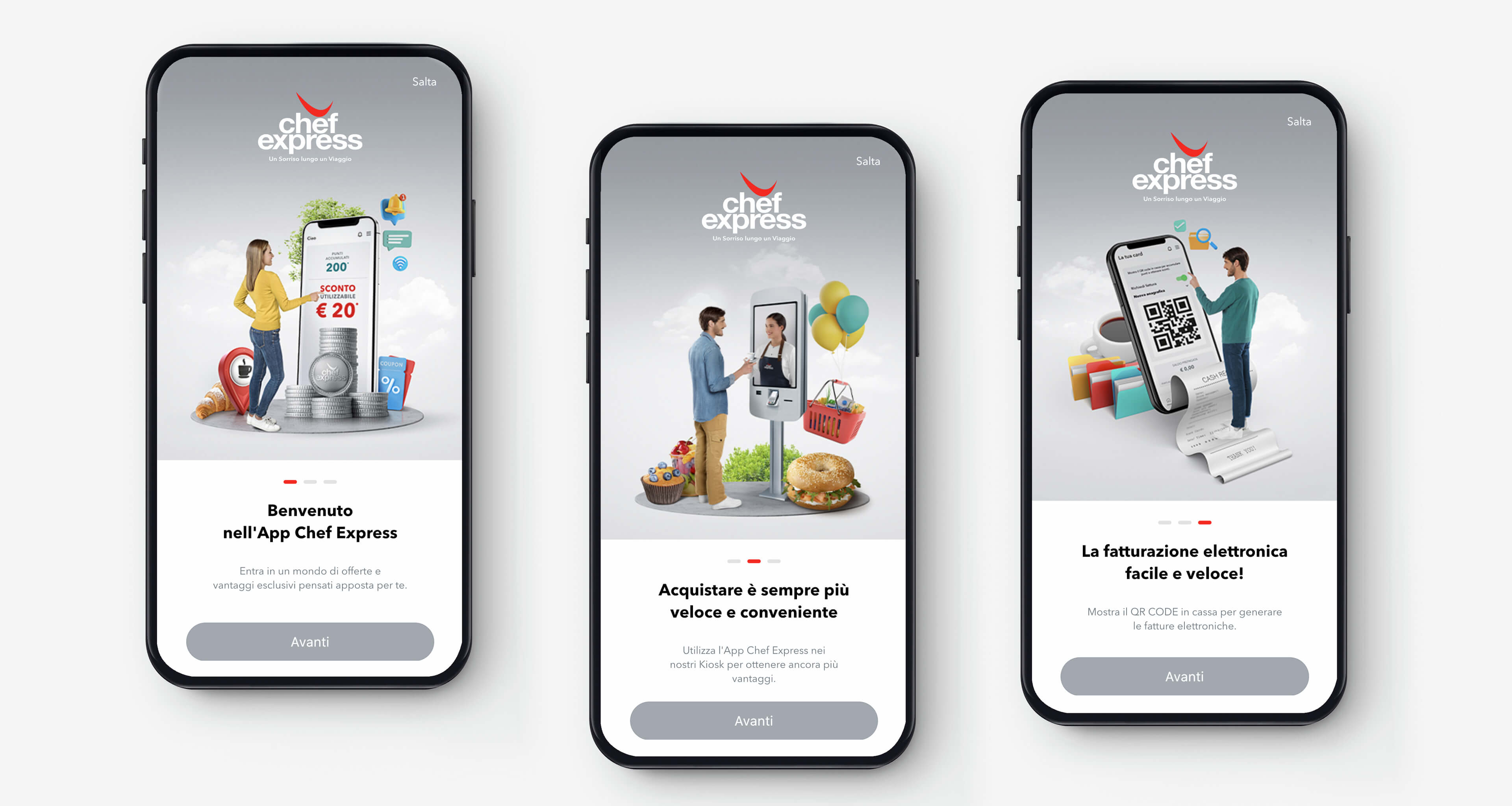 Nuova UX per la APP Chef Express