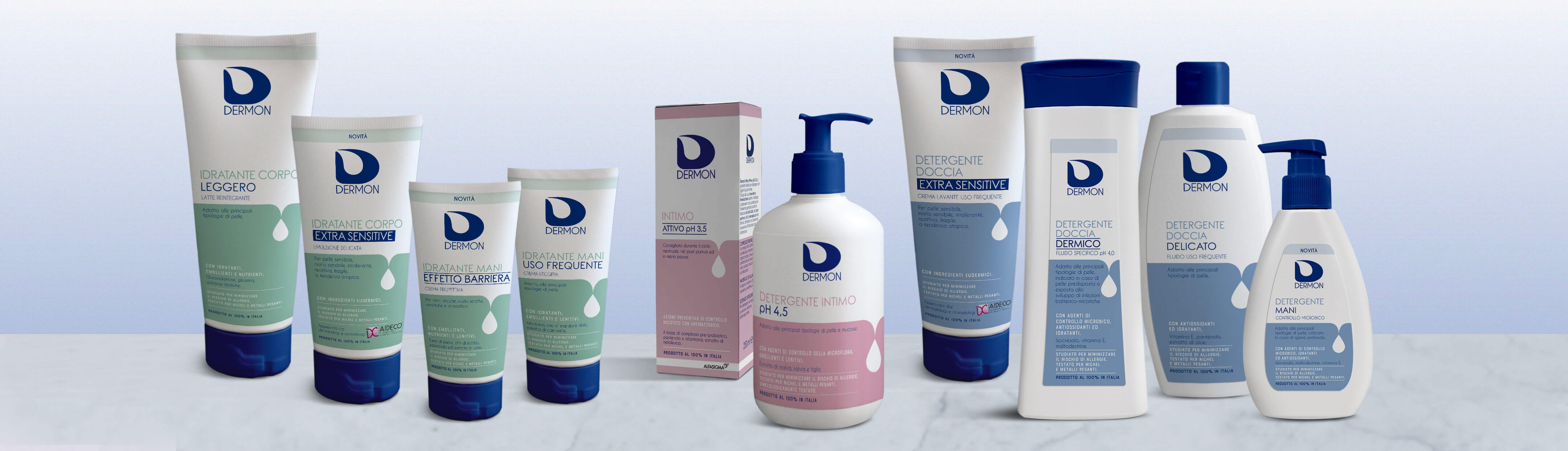 Groupage prodotti Dermon