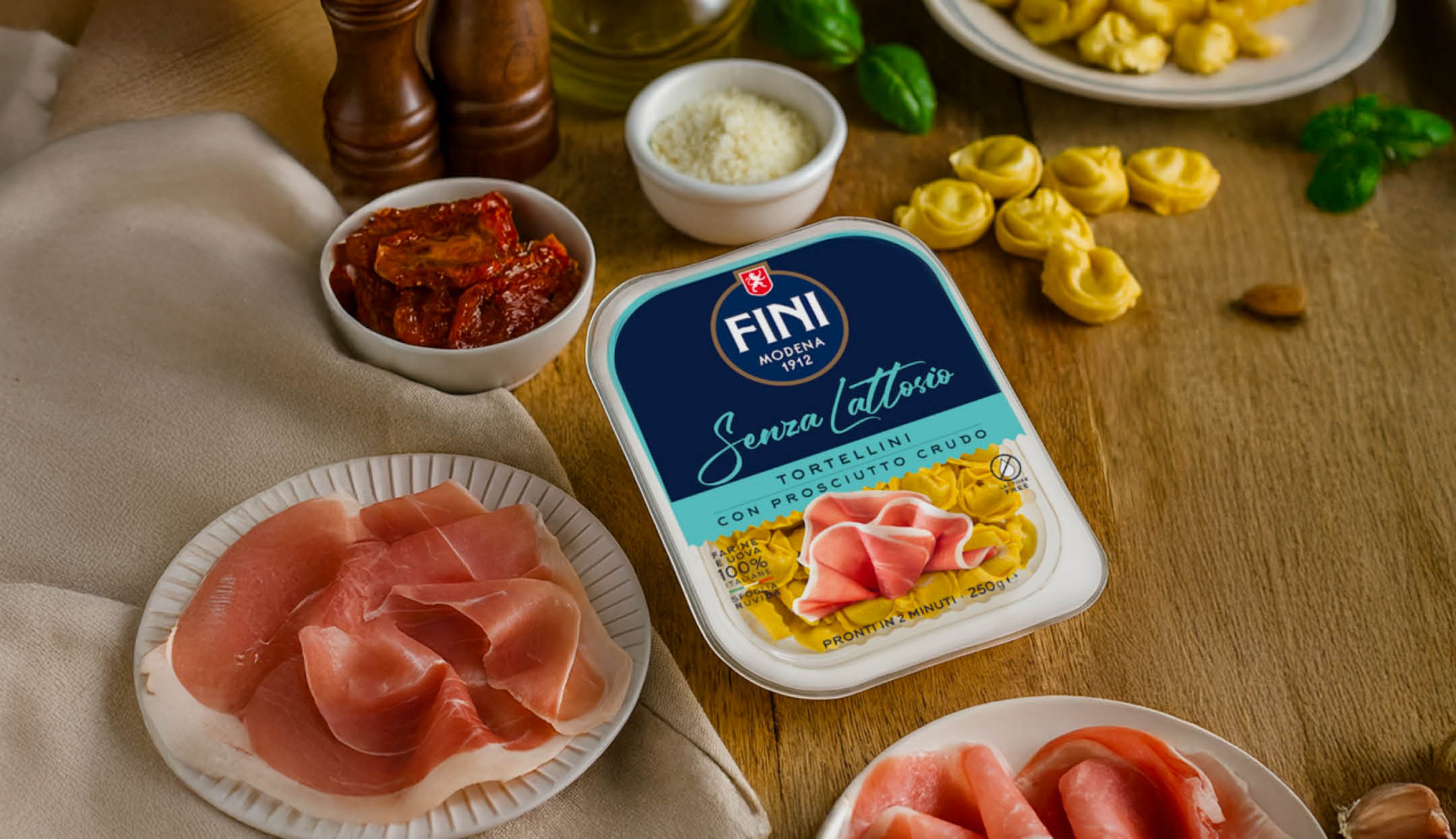 Linea di pasta ripiena senza lattosio