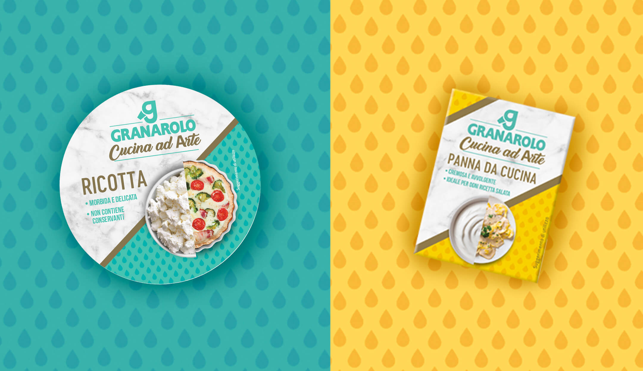 Pack Ricotta e Pack Panna da cucina