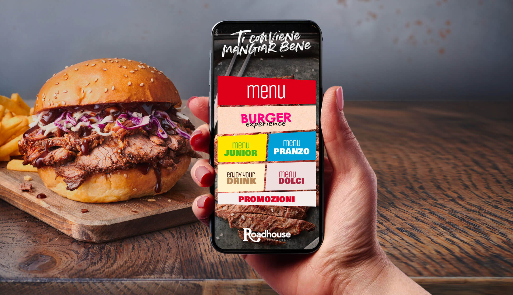 Menu digitale Roadhouse