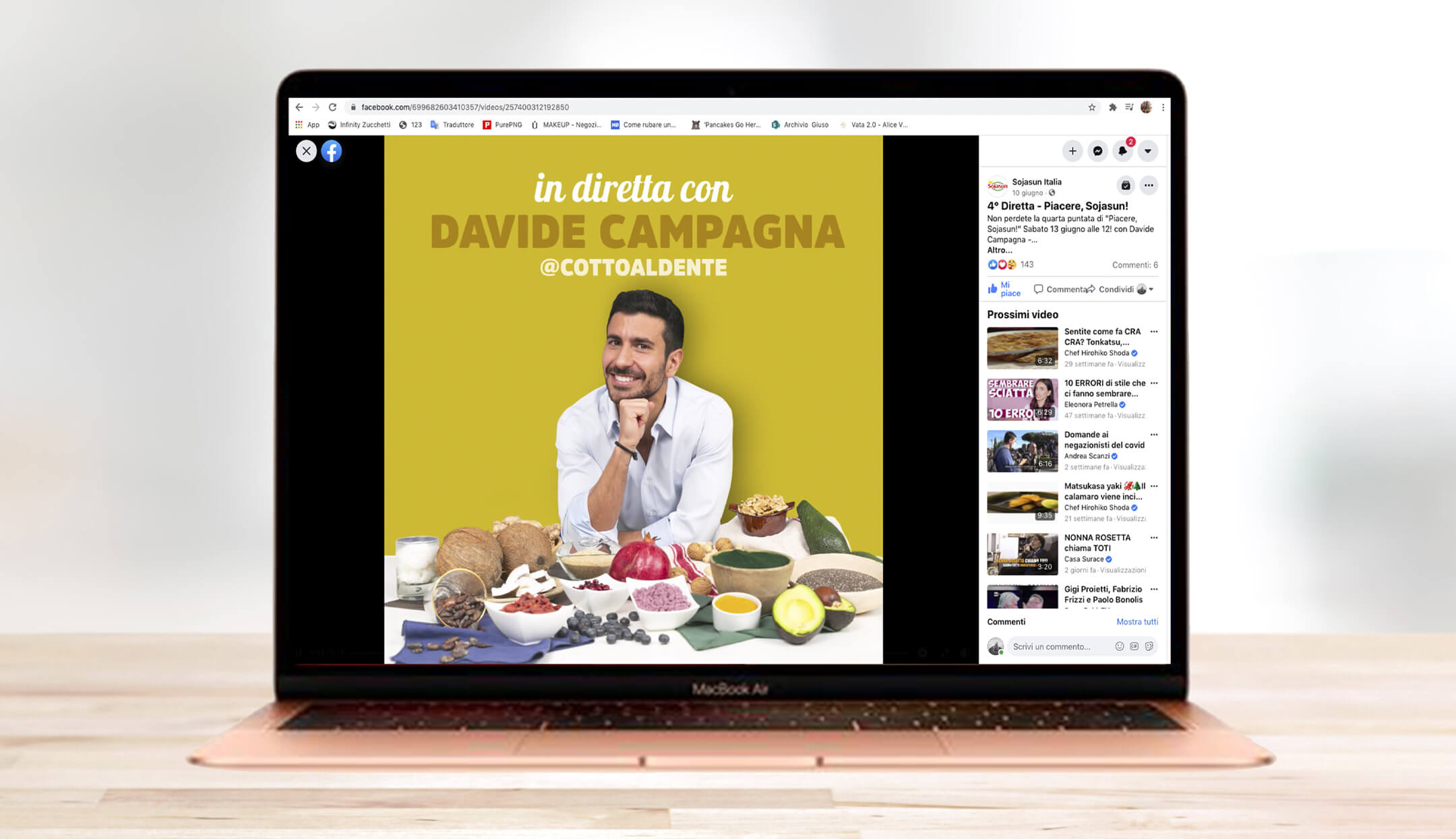 Diretta Facebook con Davide Campagna @cottoaldente