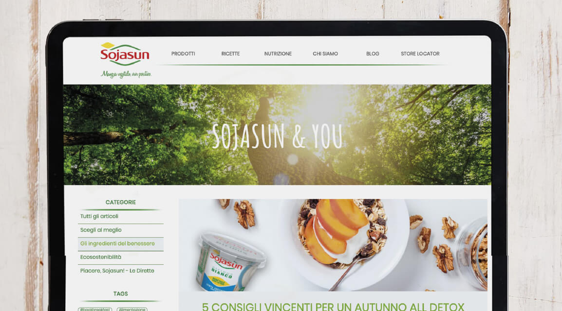 Sojasun, il benessere è digitale