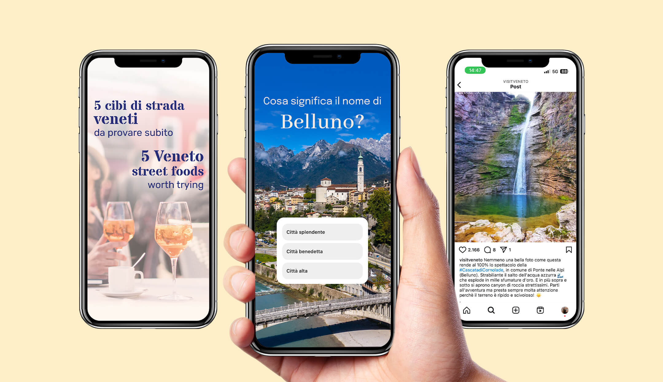 Post Instagram selezionati per aree tematiche